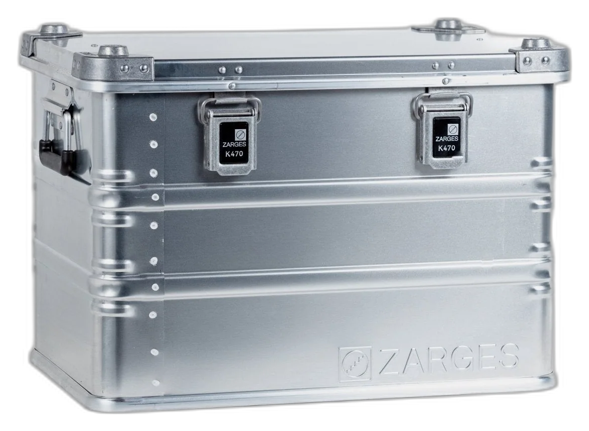 ZARGES Starlink Small Shuttle Case, closed, front view with two latches