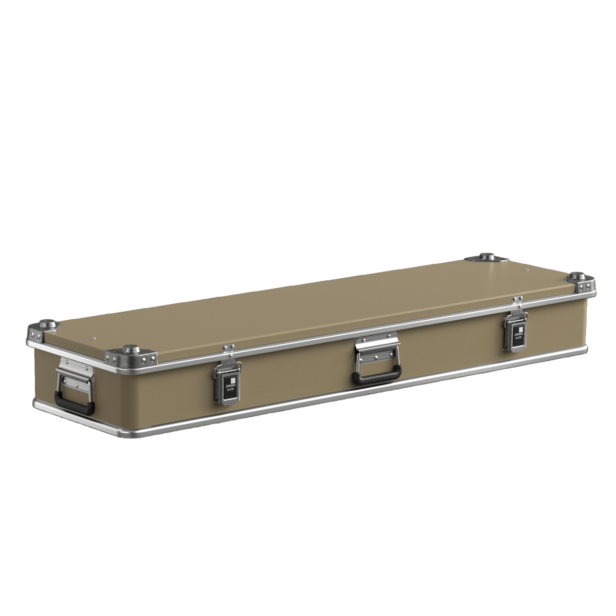 ZARGES Color Wrap for K470-31016052 in Beige, closed long case with three latches and center handle