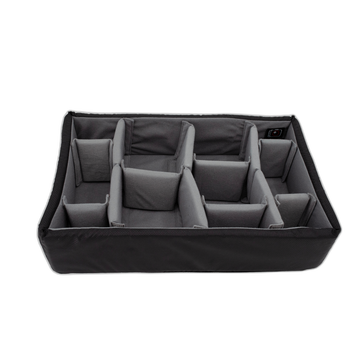 ZARGES Interior Divider Set for 40810 and 41810, black padded insert with gray adjustable dividers
