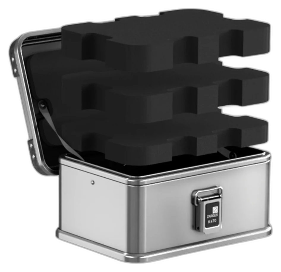 ZARGES K470-40835 aluminum case with foam fill