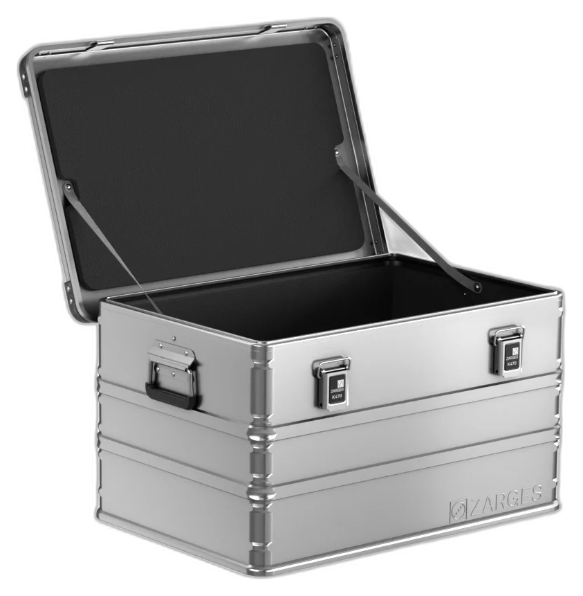 ZARGES K470-40841 aluminum case with factory-installed foam liner