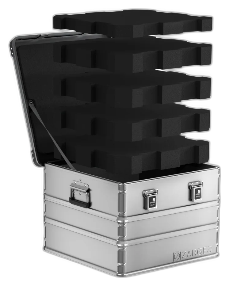 ZARGES K470-40859 aluminum case with foam fill