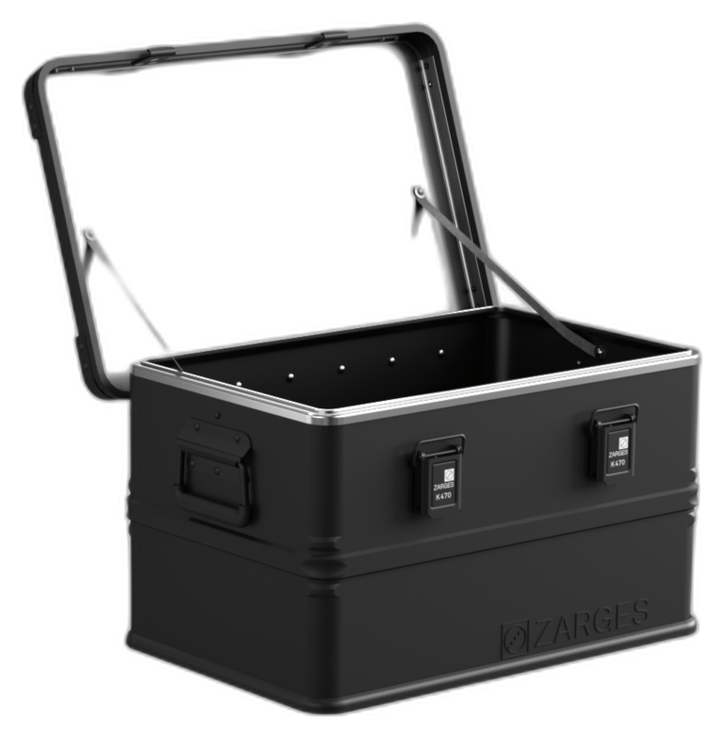 ZARGES K470-Matte Black-31013205 aluminum case only, no liner