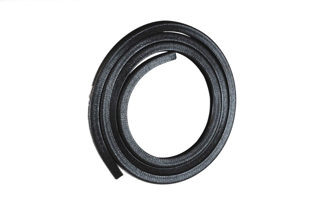 ZARGES Floor Guard, coiled length of black edge trim before installation