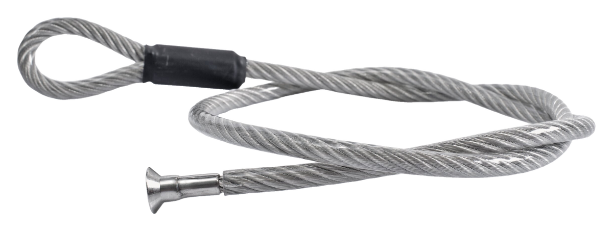 ZARGES anchoring cable lock (41838), transparent cutout