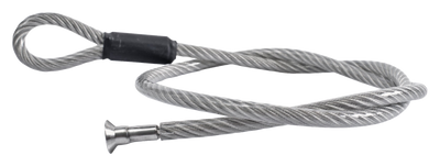 ZARGES anchoring cable lock (41838), transparent cutout