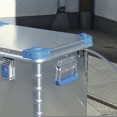 ZARGES anchoring cable lock securing a case