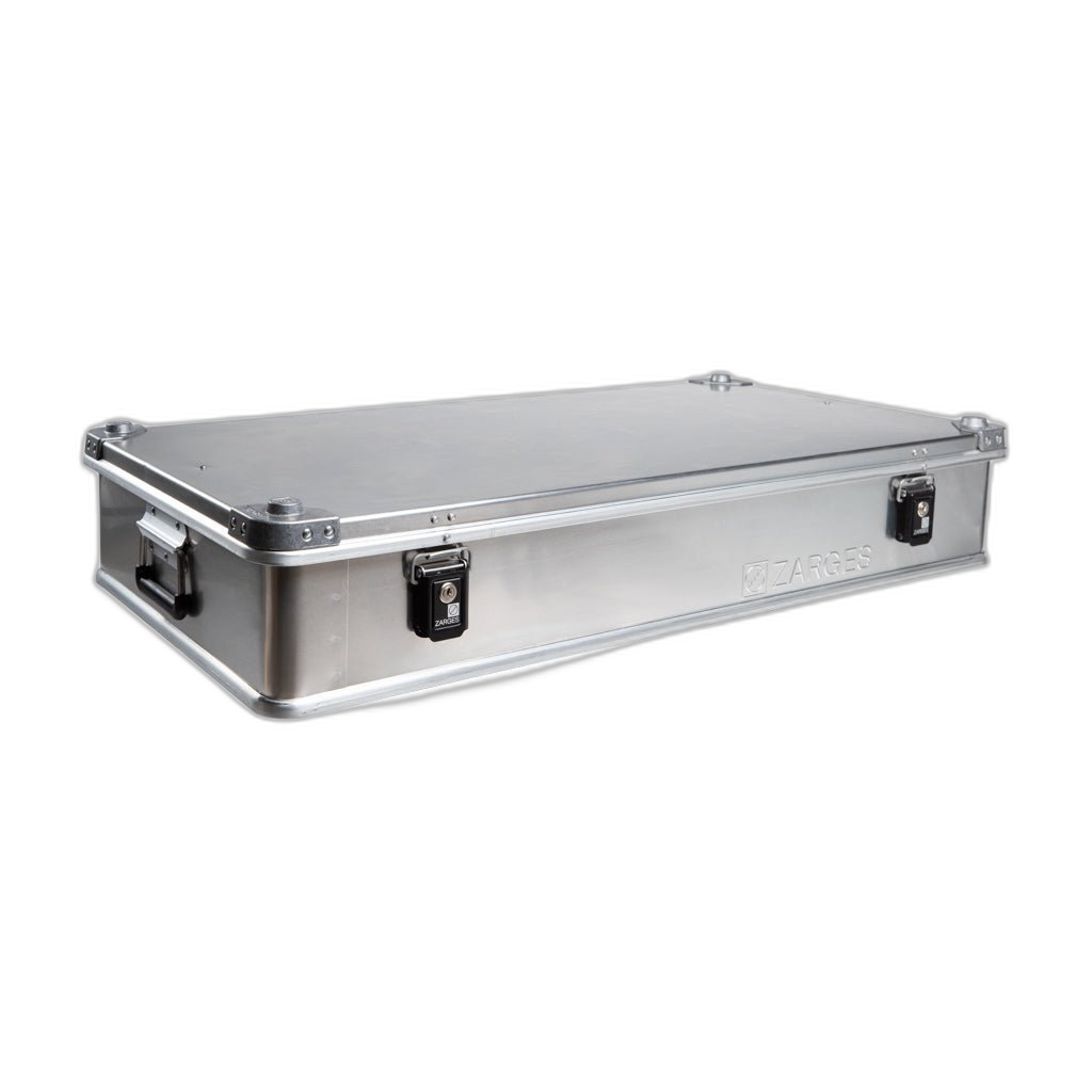 ZARGES Awake F-Series 1 Battery Case, closed, flat aluminum case with two latches