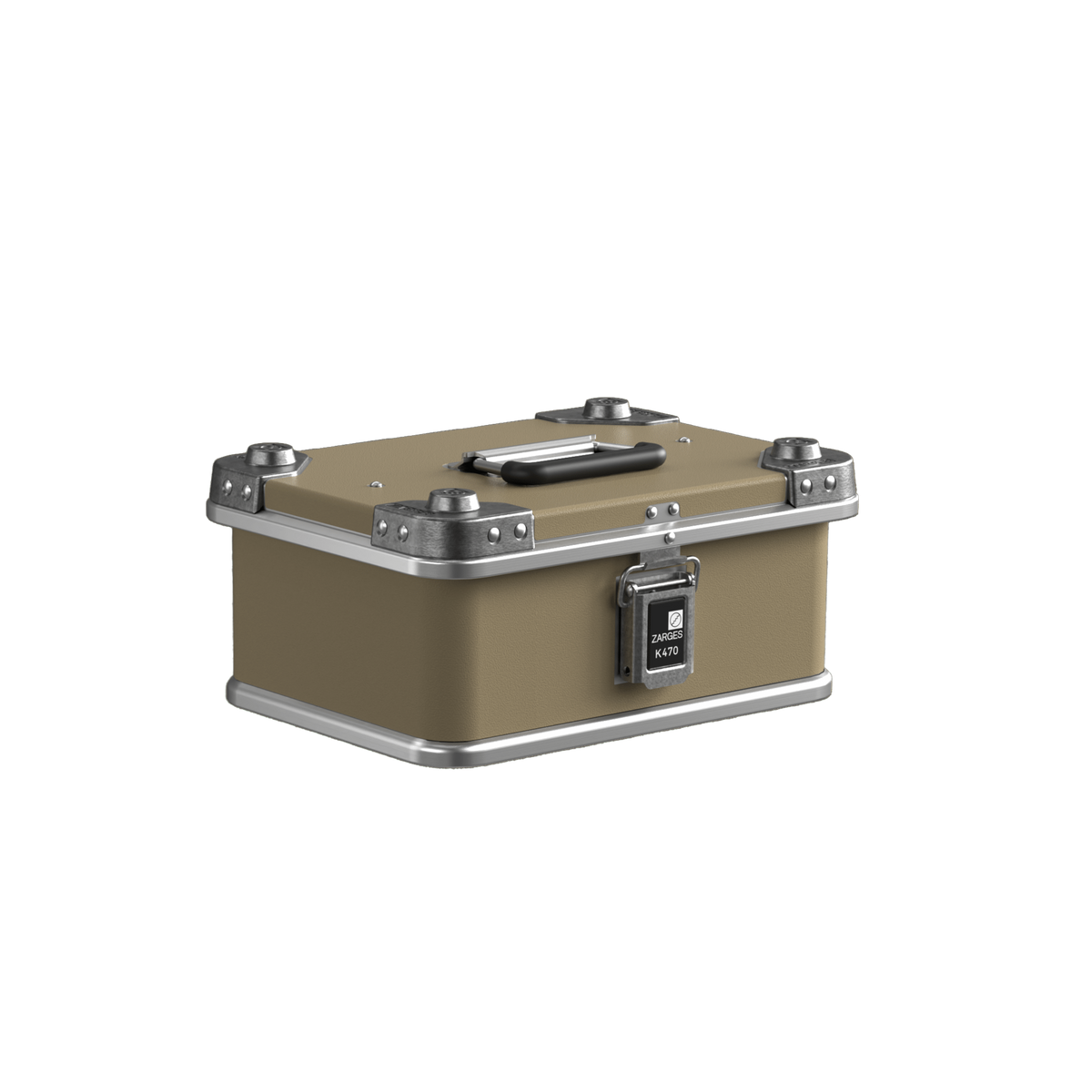 ZARGES Color Wrap K470-40835 Beige on a compact closed K470 case with top handle