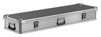 ZARGES K470-31016052 long aluminum case, closed, with center handle and two latches