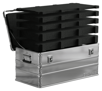ZARGES K470-40567 aluminum case with foam fill