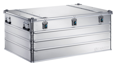ZARGES K470-40580 large aluminum case, closed, with three front latches and side handles