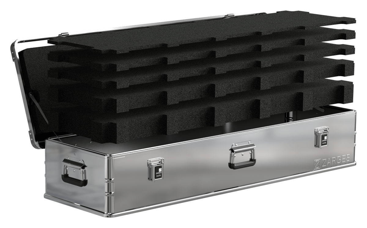 ZARGES K470-40848 aluminum case with foam fill