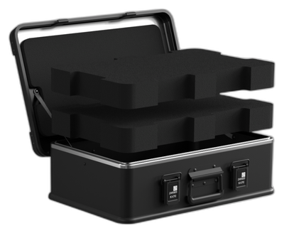 ZARGES K470-Matte Black-31013203 aluminum case with foam fill