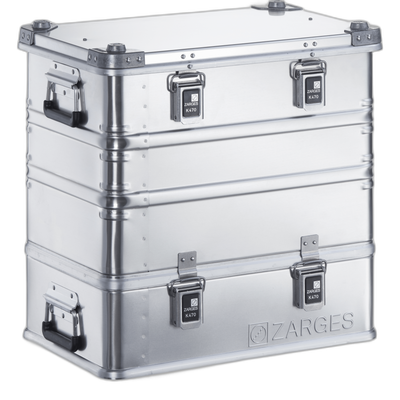 ZARGES K470-Plus Hood Case (units 40500 & 40502), closed, hood latched onto the base