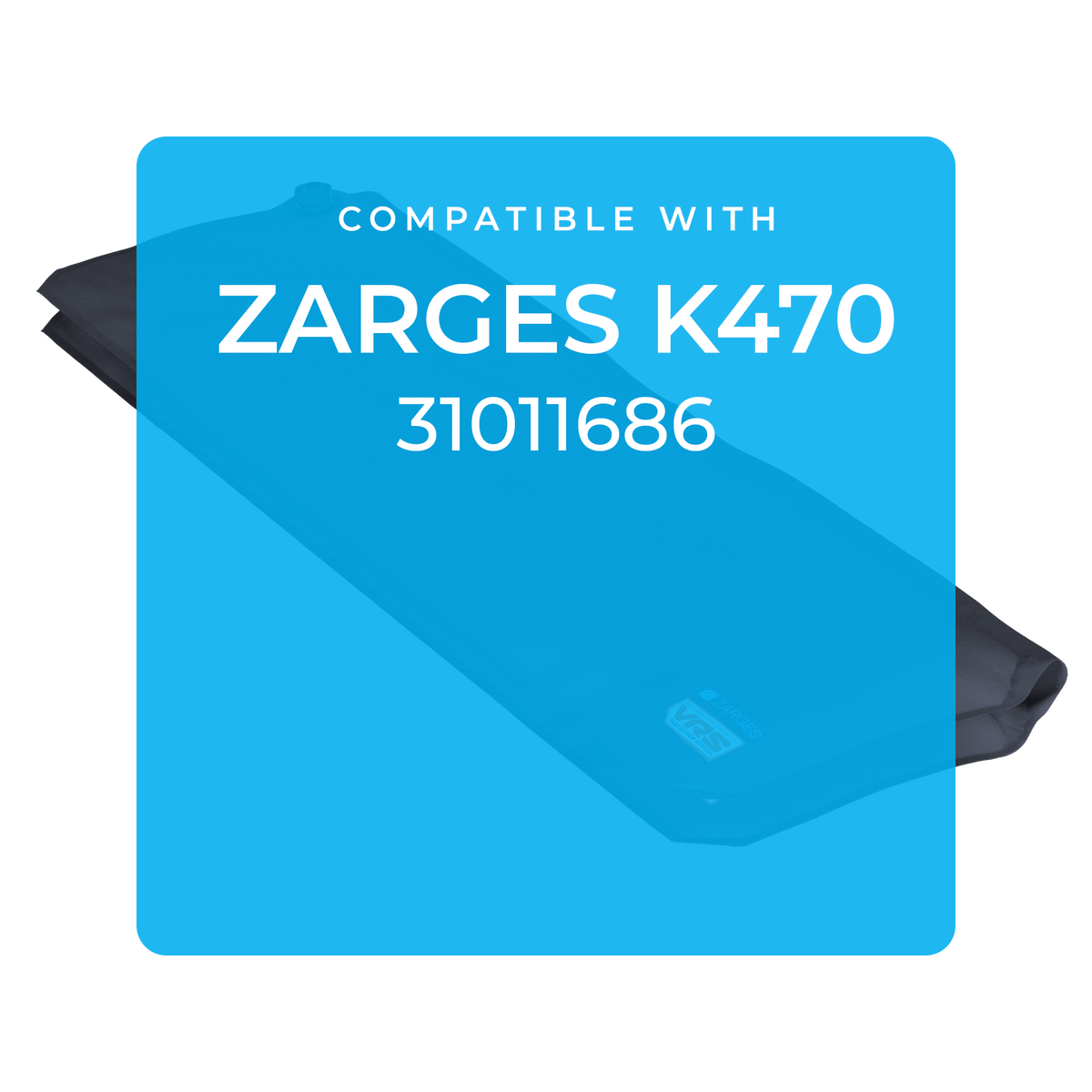 ZARGES KOR Double Panel shown under a label reading compatible with ZARGES K470 31011686