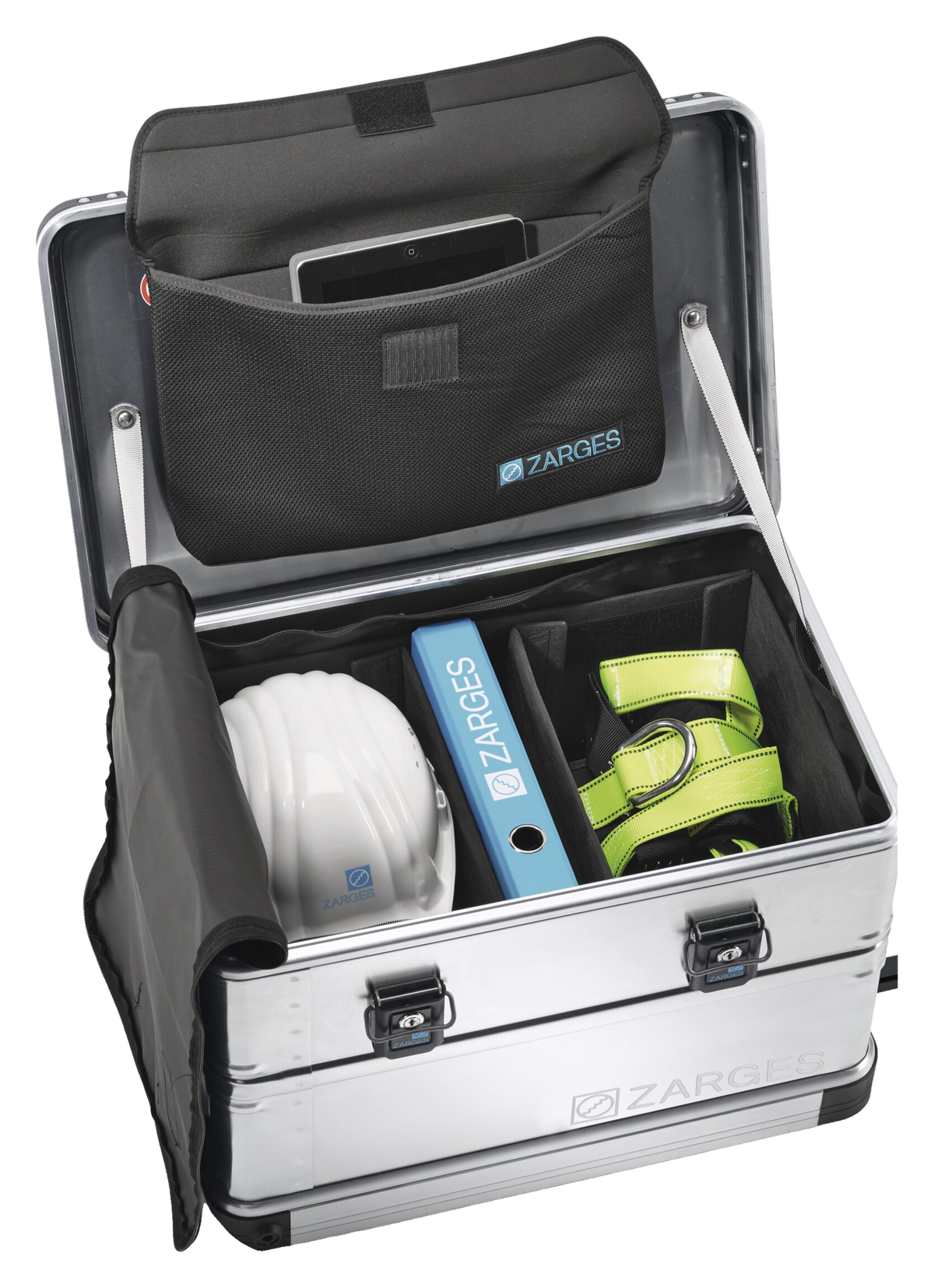 ZARGES lid pocket (41820), transparent cutout