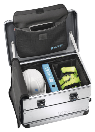 ZARGES lid pocket (41820), transparent cutout