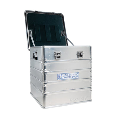 ZARGES Lift Foil F-Series 3 Battery Case open with dark foam lid liner