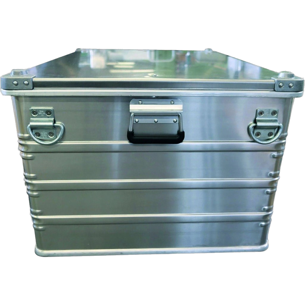 ZARGES galvanized steel lifting gear (40744) on a K470 case, transparent cutout