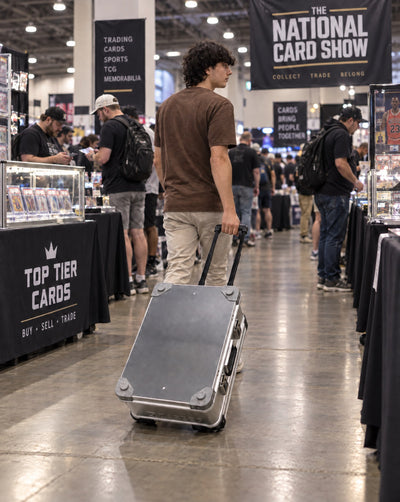 ZARGES VOYAGER card collector case in use: trade show