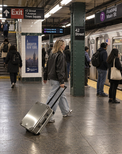 ZARGES VOYAGER card collector case in use: new york sub