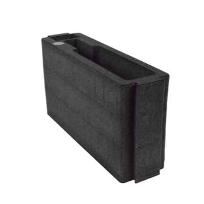 ZARGES Chameleon Module - Single Pistol, black foam block shown from the side